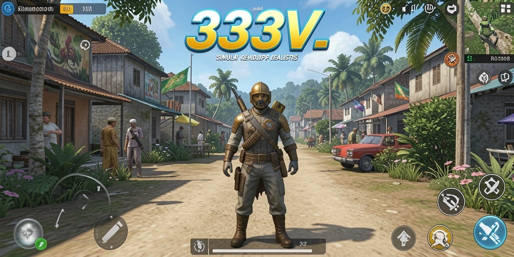 Tampilan gameplay 333V yang menawan dalam simulasi kehidupan.