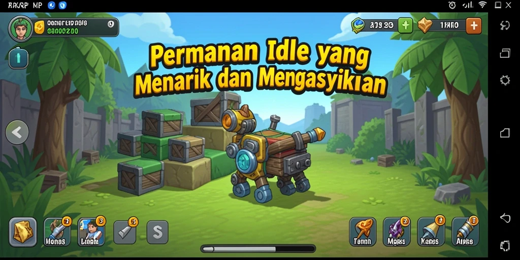 Screenshot menunjukkan gameplay santai dan menarik dari 77RP.