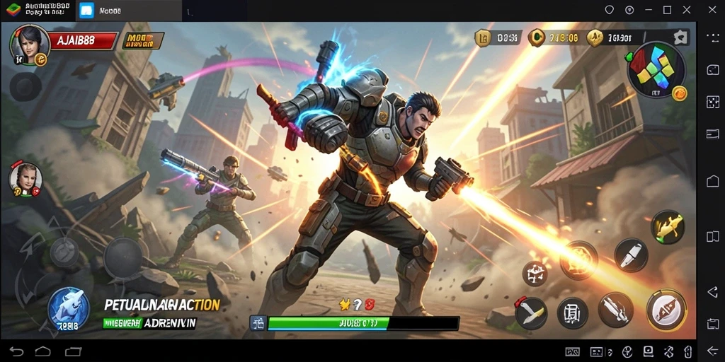 Tampilan gameplay Action yang mendebarkan di AJAIB88.