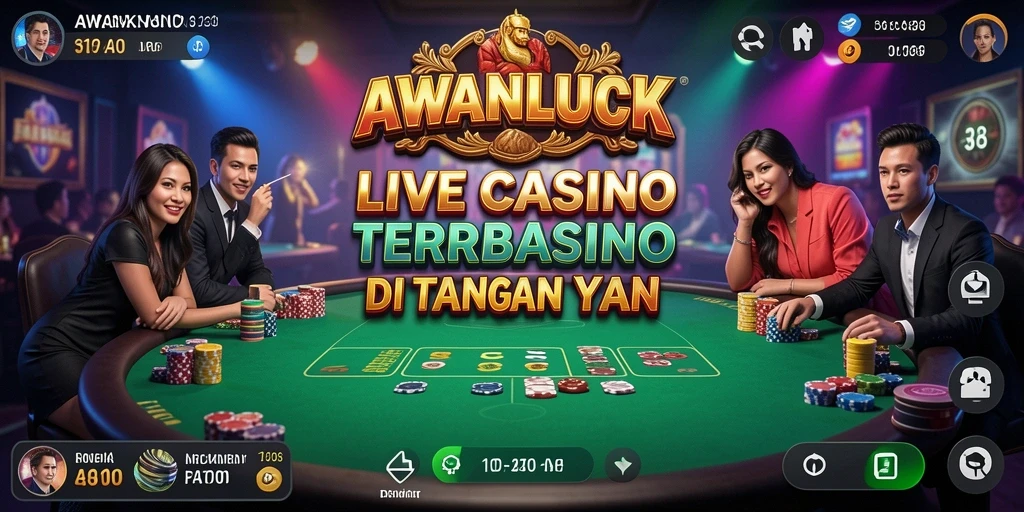 Screenshot permainan Live Casino yang menarik dan interaktif.
