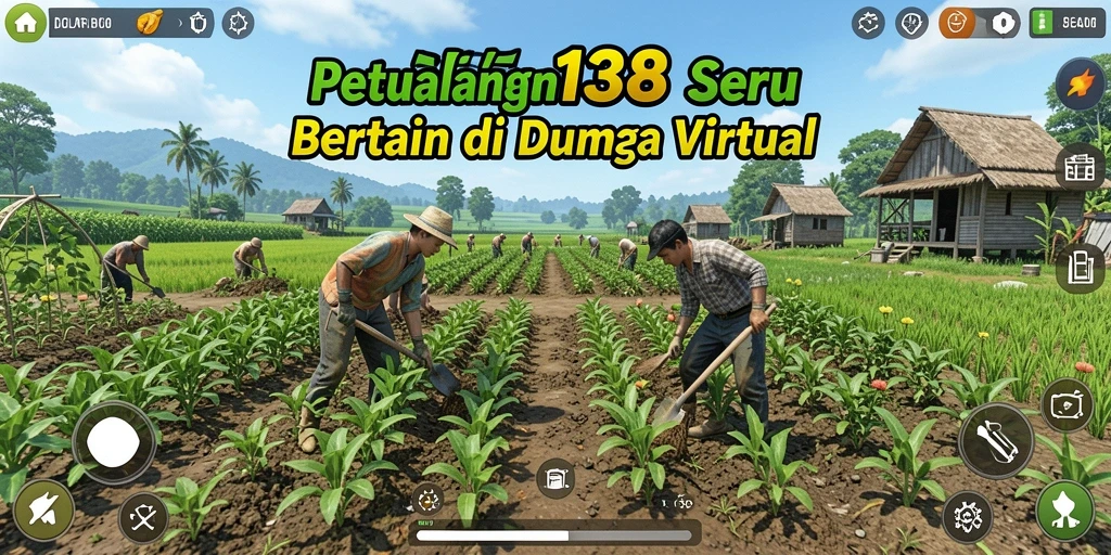 Tampilan gameplay seru DOLAR138 dengan berbagai tanaman dan hewan.