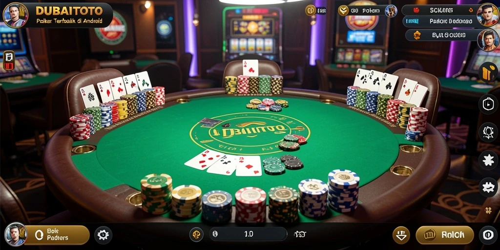 Tampilan menarik dari gameplay Poker DUBAITOTO.