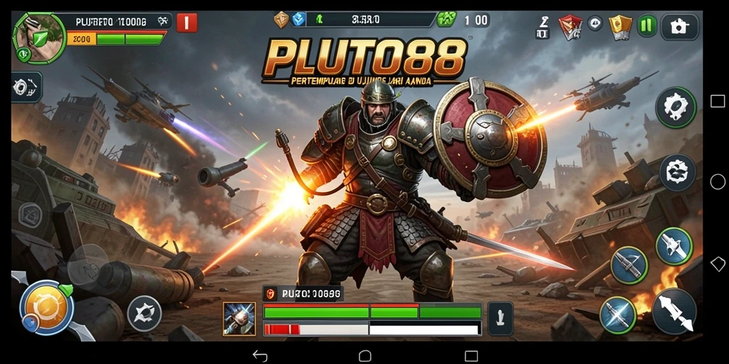 Tampilan gameplay strategis dari PLUTO88 yang penuh tantangan.